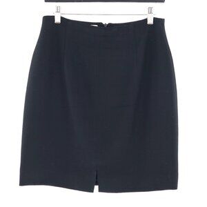 Jones New York Petite Wool Pencil Skirt Womens‎ 10P Black Boho Career Corporate